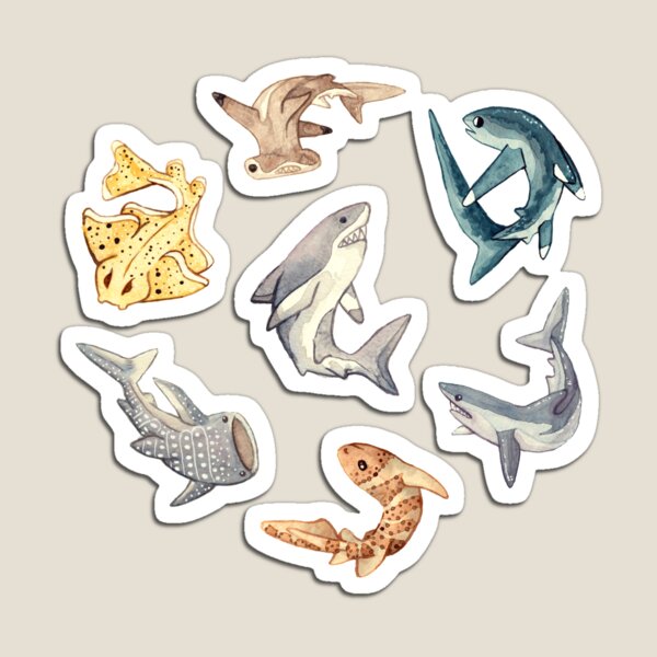 Item preview, Círculo De Tiburones - Acuarela designed and sold by Napping Numbat Studios.