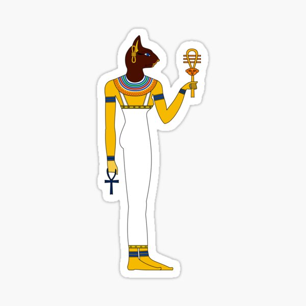Aperçu de l'œuvre Bastet | Dieux égyptiens, déesses et divinités créée et vendue par FreshThreadShop.