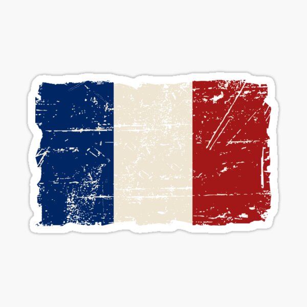 Item preview, Bandera de Francia - apariencia vintage designed and sold by Port-Stevens.
