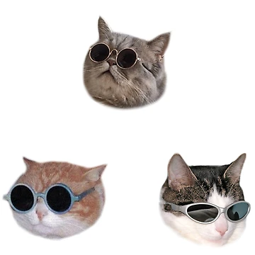 Vorschaubild zum Design Coole Kätzchen Sticker-Pack von Elisecv
