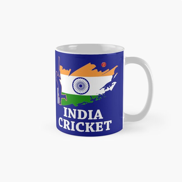 Artikelvorschau, Indien-Kricket mit indischem Markierungsfahnenbürstenanschlag entworfen und verkauft von d247.