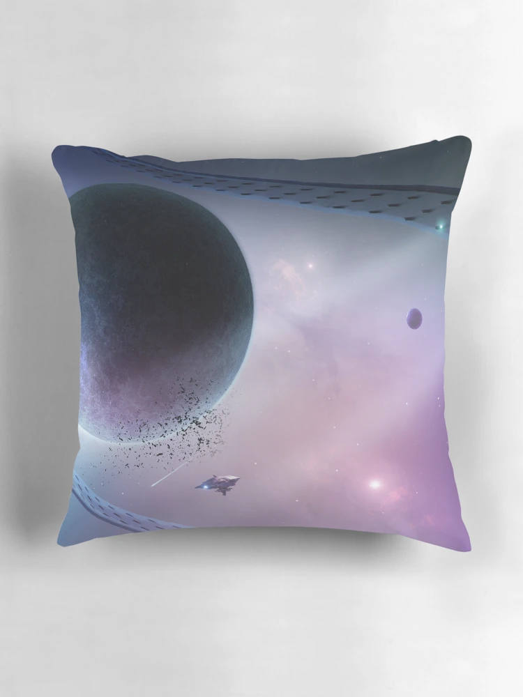 Thumbnail 3 of 4, Pillow, The Long Journey designed and sold by Luminara Prints.
