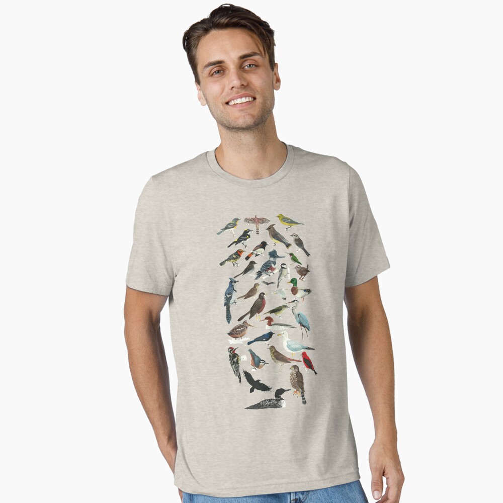 Vista previa del artículo con la obra «Camiseta esencial», diseñado y vendido por Wildlife Art by Holly.