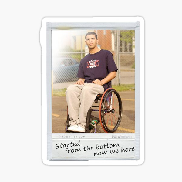 Item preview, Drake en silla de ruedas designed and sold by Ironic-Tees.