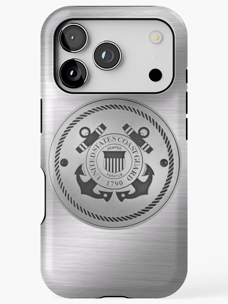Imagen 1 de 4, Funda de iPhone con la obra Estuche de acero para teléfono de la Guardia Costera de los Estados Unidos, diseñada y vendida por FantasySkyArt.