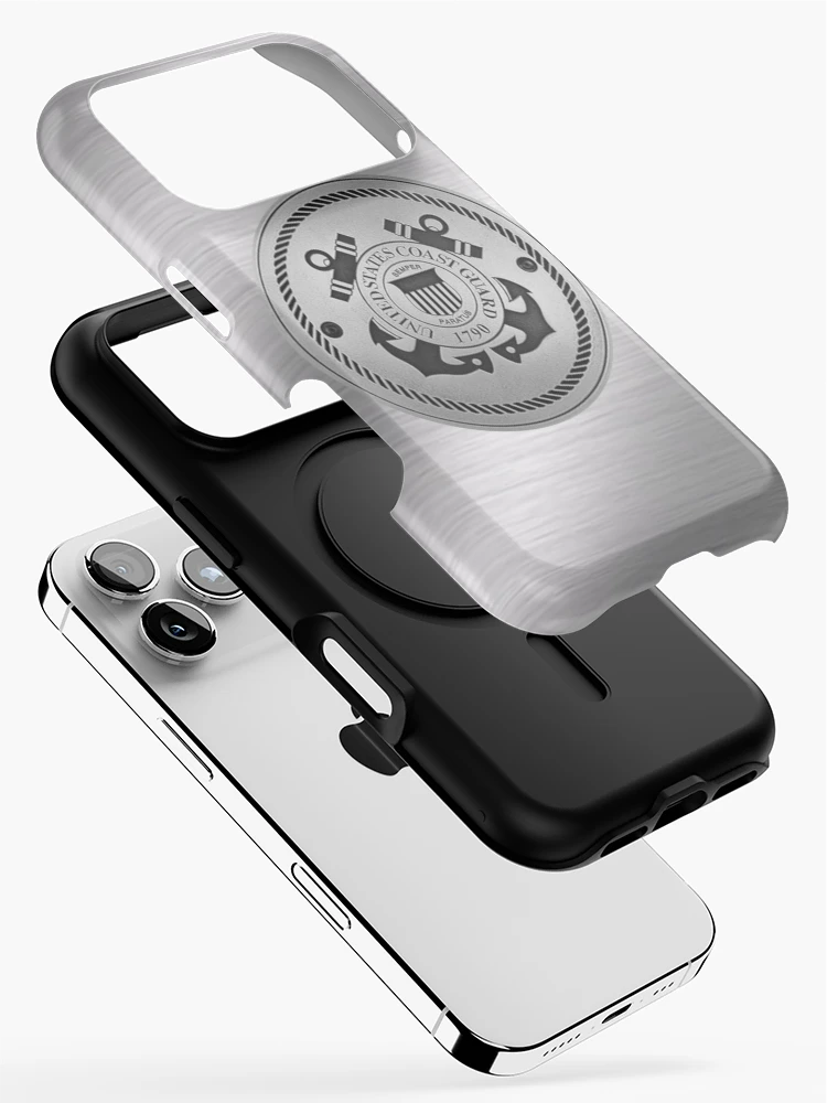Imagen 2 de 4, Funda de iPhone con la obra Estuche de acero para teléfono de la Guardia Costera de los Estados Unidos, diseñada y vendida por FantasySkyArt.