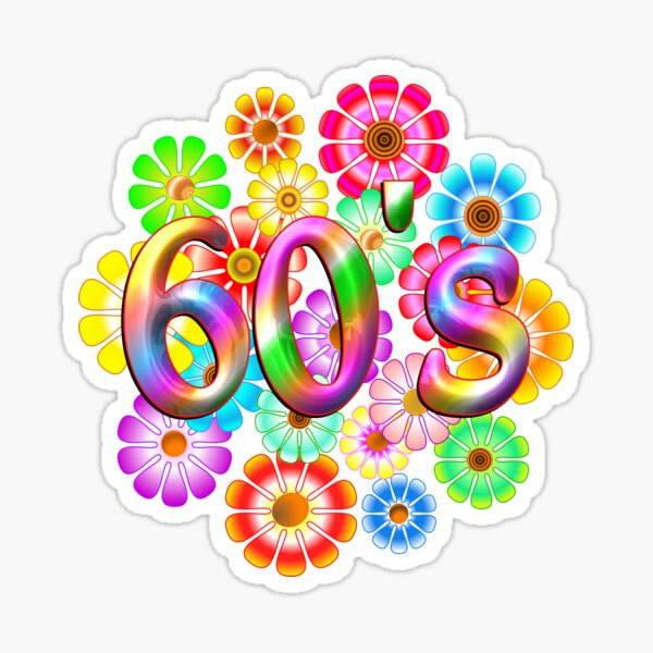 Artikelvorschau, 60er Jahre Happy Flowers Retro entworfen und verkauft von CoolDoodles.