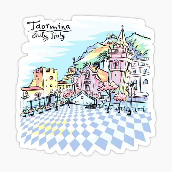 Aperçu de l'œuvre Taormina, Sicile, Italie créée et vendue par kavalenkavart.