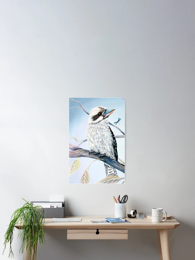 Thumbnail 2 of 3, Poster, Kookaburra and Dragonfly designed and sold by Linda Callaghan.
