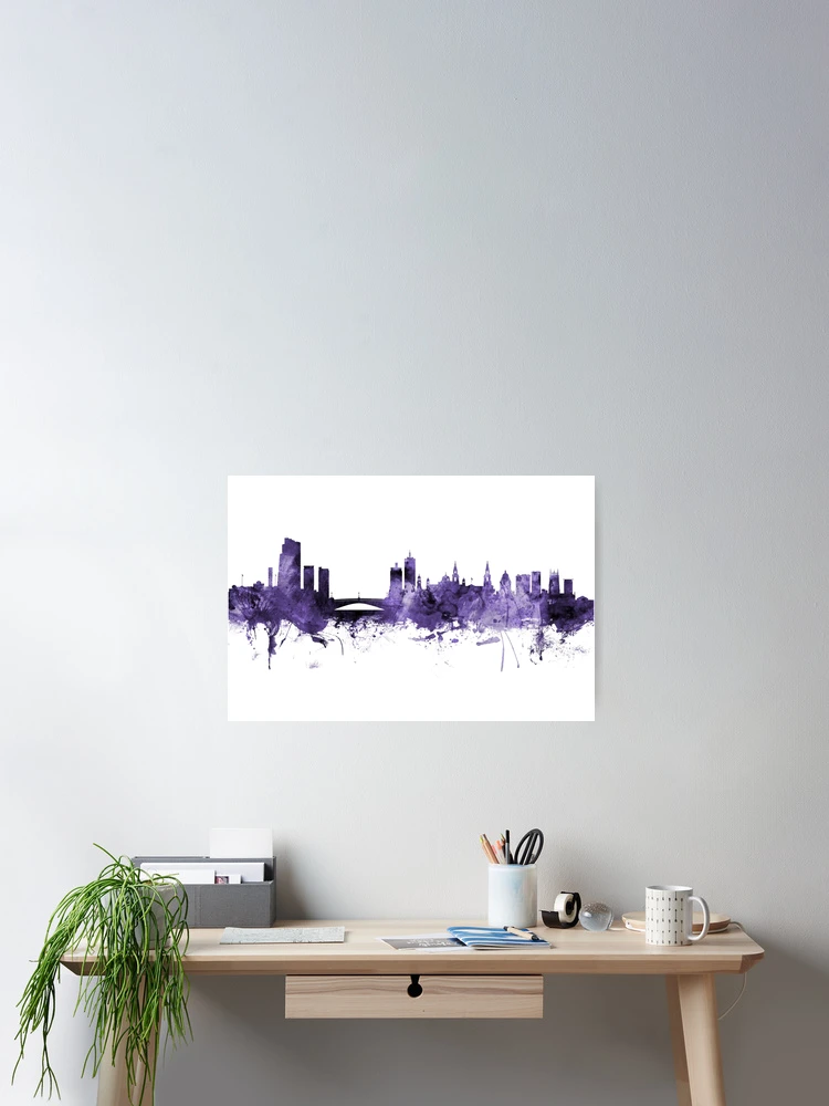 Thumbnail 2 of 3, Poster, Leeds England Skyline designed and sold by ArtPrints.