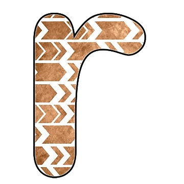 Artwork thumbnail, Letter Series - r (rust) by jacqs