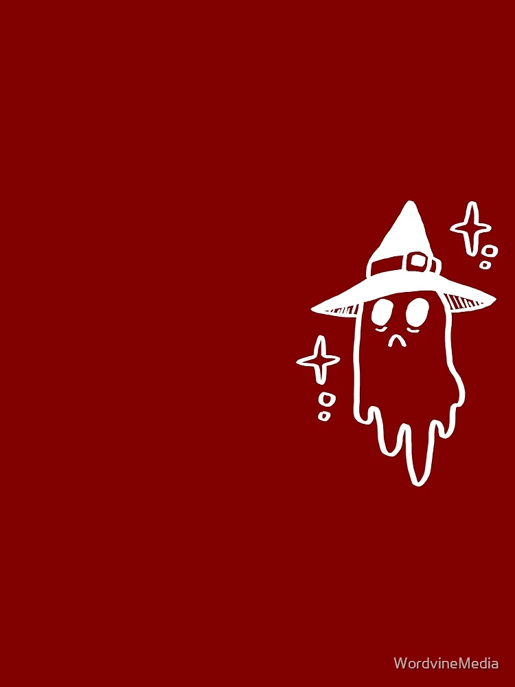 Thumbnail 3 of 3, Scarf, Ghost Witch designed and sold by WordvineMedia.