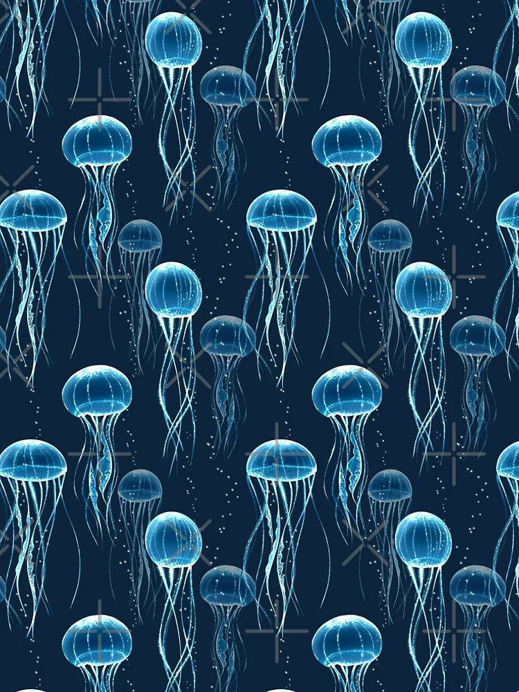 Thumbnail 5 of 5, A-Line Dress, Glowing jellyfish designed and sold by Gribanessa.