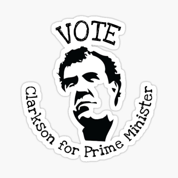 Artikelvorschau, Clarkson Premierminister T-Shirt - Jeremy Clarkson britischer Premierminister T-Shirt - Jeramy Clarkson Abstimmung T-Shirt - Vote Clarkson entworfen und verkauft von happygiftideas.
