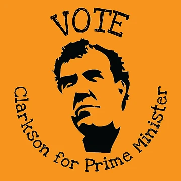 Vorschaubild zum Design Clarkson Premierminister T-Shirt - Jeremy Clarkson britischer Premierminister T-Shirt - Jeramy Clarkson Abstimmung T-Shirt - Vote Clarkson von happygiftideas