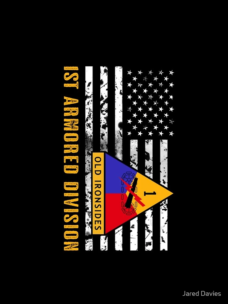 Thumbnail 4 of 4, Samsung Galaxy Phone Case, 1st Armored Division (Distressed Flag) designed and sold by Jared Davies.