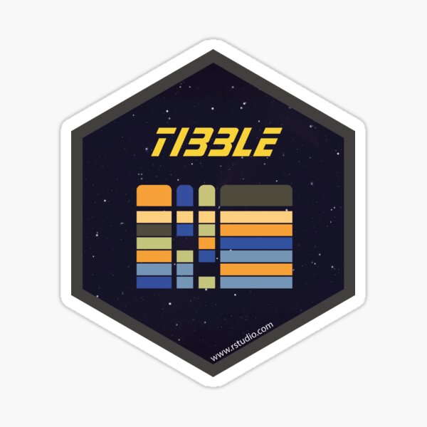 Aperçu de l'œuvre R rstudio tibble hex créée et vendue par pilcrow.