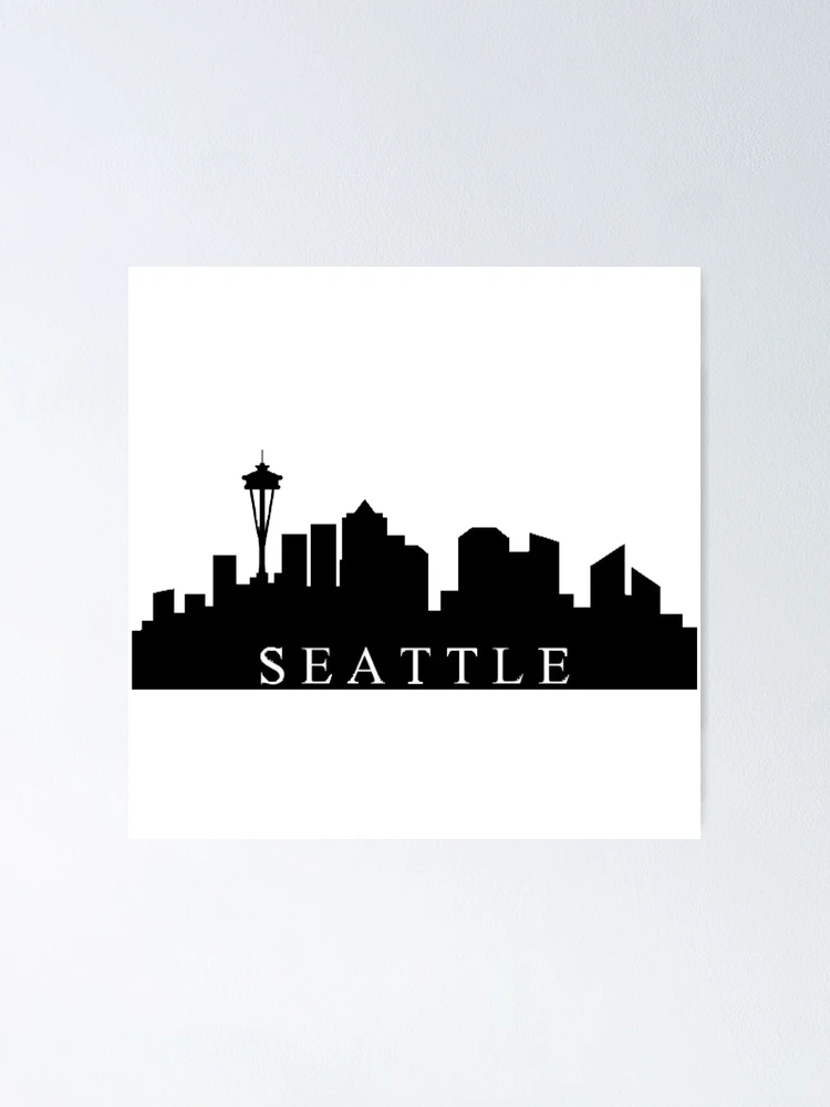 Thumbnail 1 von 3, Poster, Seattle-Skyline designt und verkauft von Aidan Murphy.