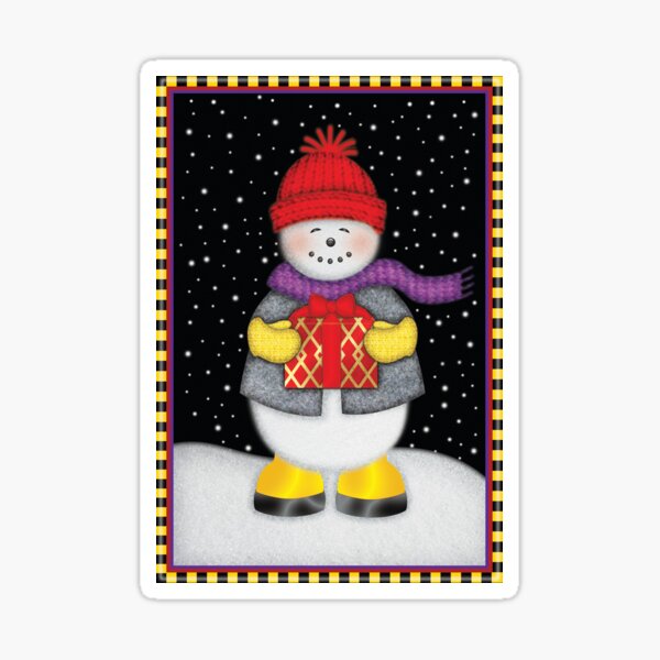 Aperçu de l'œuvre Bonhomme de neige 1 créée et vendue par Linda Marchus.