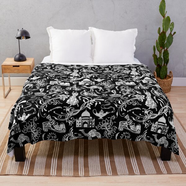 Item preview, Arabian Nights // Black designed and sold by TLTextiles.