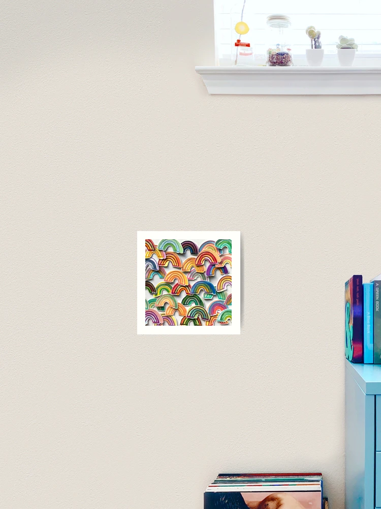 Thumbnail 2 of 3, Art Print, Rainbow Watercolor Stickers designed and sold by Robayre.