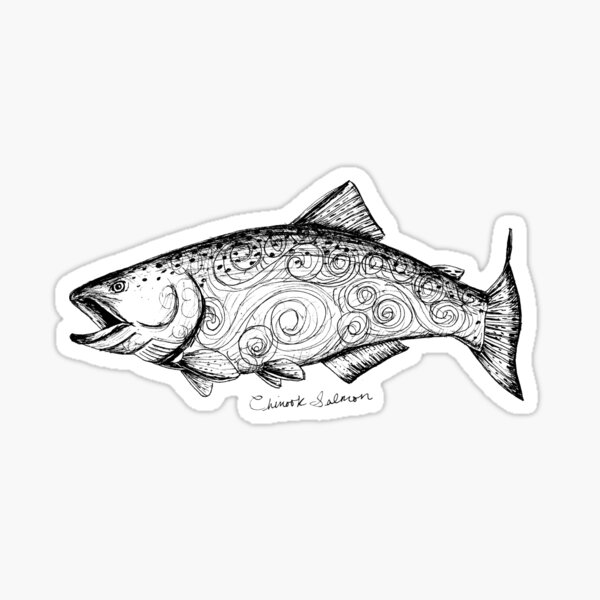 Item preview, Salmón Chinook designed and sold by Laura Maxwell.