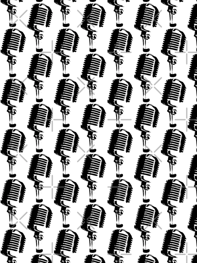 Thumbnail 5 of 5, iPhone Case, Retro Mic Patterned designed and sold by efrailey5.