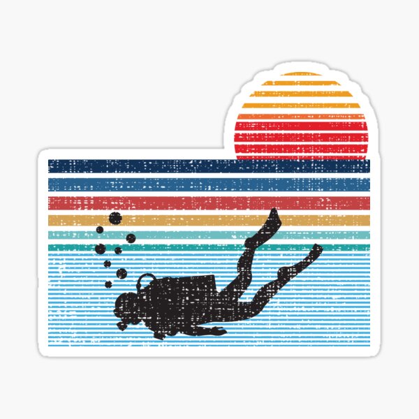 Artikelvorschau, Vintage Retro Tauchen Geschenke für Taucher entworfen und verkauft von mrsmitful.