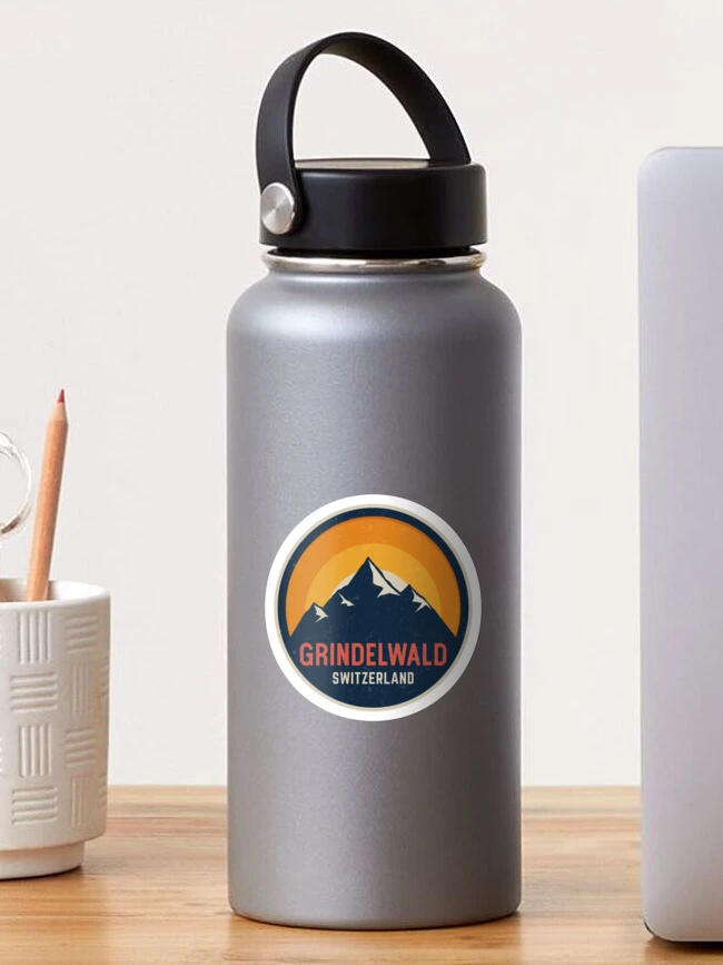 Imagen 1 de 3, Pegatina con la obra Grindelwald Switzerland Mountain Design, diseñada y vendida por dk80.
