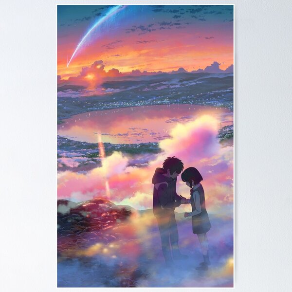Item preview, Tu nombre de cartel - kimi no na wa Anime Poster designed and sold by coolhiphoptees.