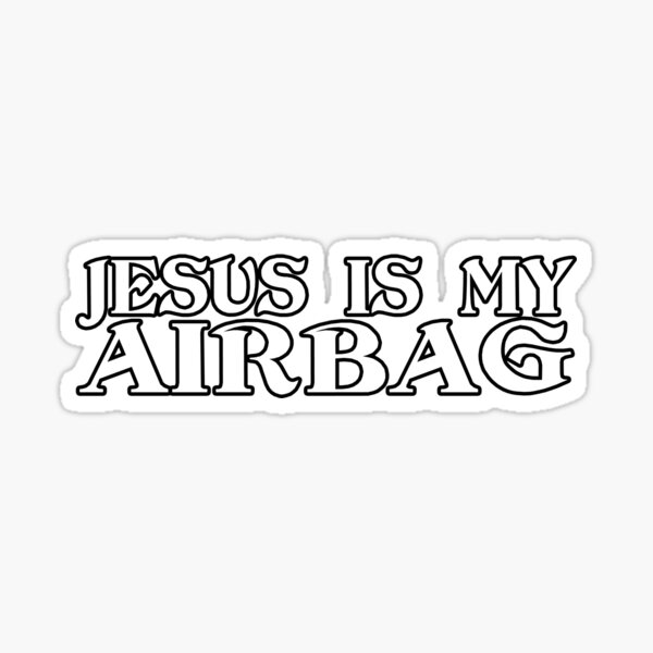 Item preview, Jesús es mi Airbag divertido coche retro designed and sold by Inspired Images.
