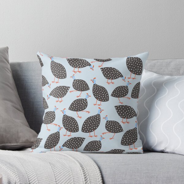 Item preview, Guinea Hens on Blue designed and sold by squirrell.