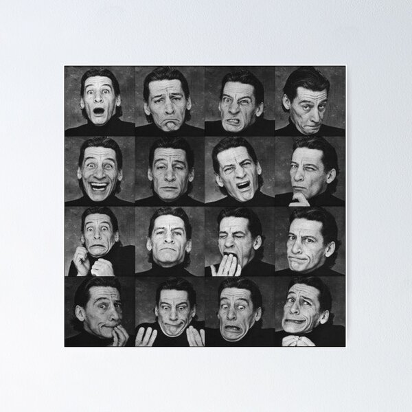 Artikelvorschau, Lustige Gesichter mit Jim Varney in Schwarzweiss entworfen und verkauft von StrangeInsite.