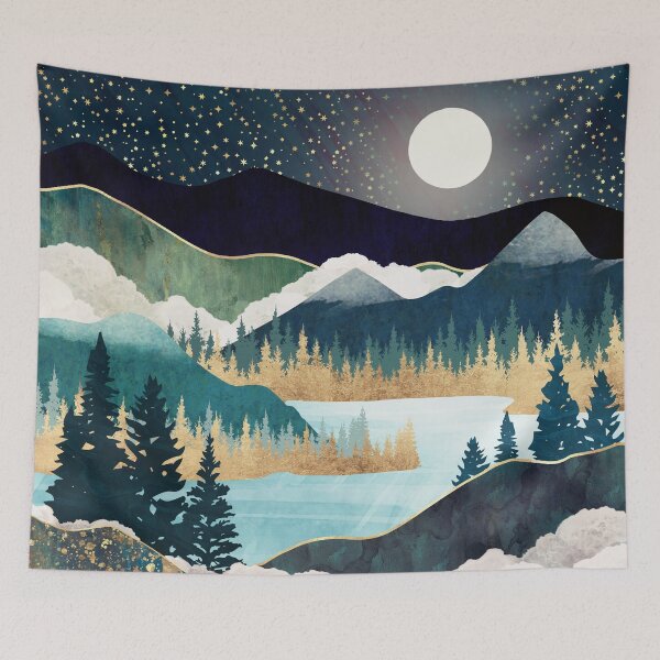 Aperçu de l'œuvre Lac des étoiles créée et vendue par spacefrogdesign.