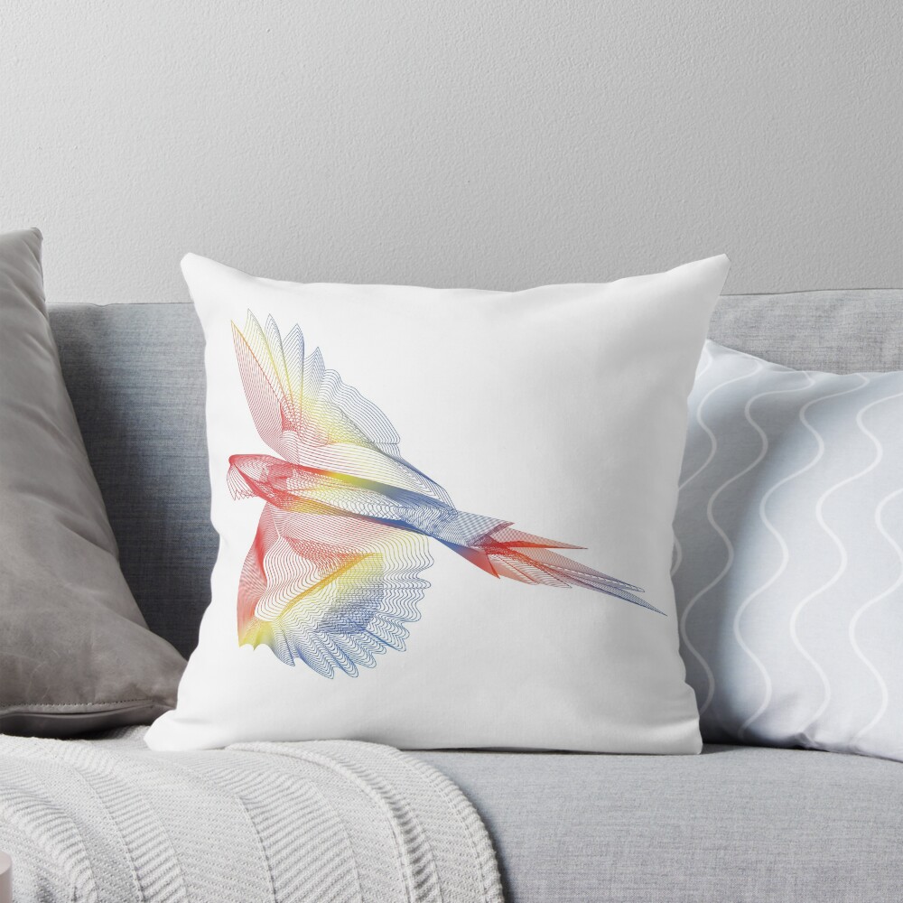 Item preview, Throw Pillow designed and sold by Macaw Recovery Network.