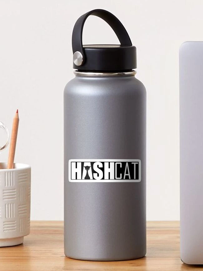 Thumbnail 1 of 3, Sticker, Tech - Hashcat Logo designed and sold by Veganarchism.