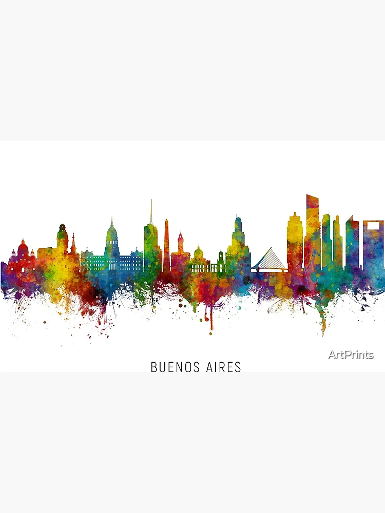 Aperçu 4 sur 4. Mug à café avec l'œuvre Buenos Aires Argentina Skyline créée et vendue par ArtPrints.