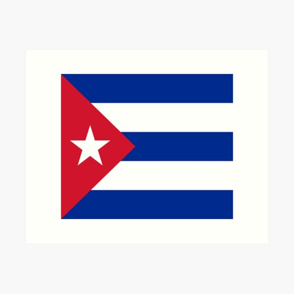 Aperçu de l'œuvre Drapeau Cuba créée et vendue par flagshop.