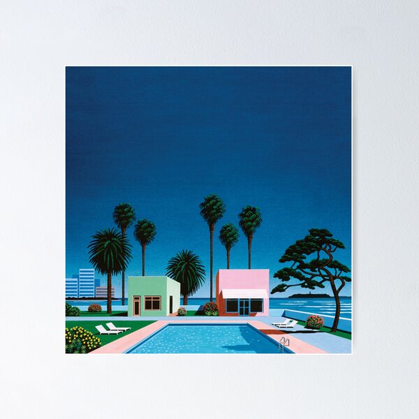 Item preview, Hiroshi Nagai Art Print Poster Vaporwave Shirt Wallpaper designed and sold by coolhiphoptees.