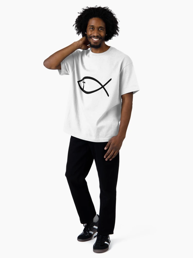 Aperçu 4 sur 7. T-shirt oversize avec l'œuvre Ichthys créée et vendue par parable.