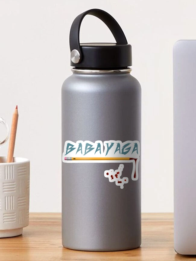 Thumbnail 1 of 3, Sticker, Baba Yaga designed and sold by Bunnywoop.