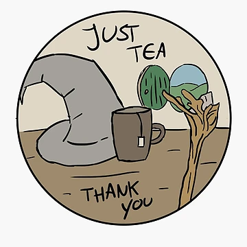 Artwork thumbnail, Just tea thank you by Dice, Dollars, & Dreams