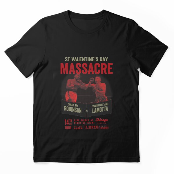 Aperçu de l'œuvre Sugar Ray Robinson vs Jake LaMotta Shirt créée et vendue par TeeMonsters.