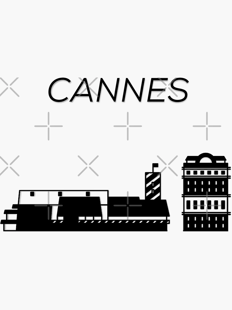Aperçu 3 sur 3. Sticker avec l'œuvre Cannes, France, française créée et vendue par marosharaf.