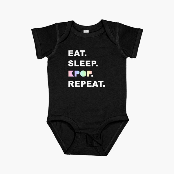 Item preview, Eat Sleep Kpop Repeat (Texto blanco) designed and sold by BetweenTwoPages.