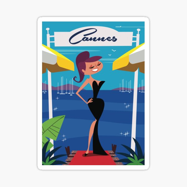 Aperçu de l'œuvre Affiche Cannes créée et vendue par Gary Godel.