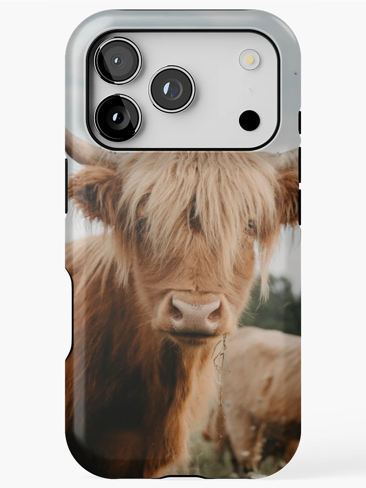 Thumbnail 1 of 4, iPhone Case, Curious Highland Cow designed and sold by chelseavictoria.