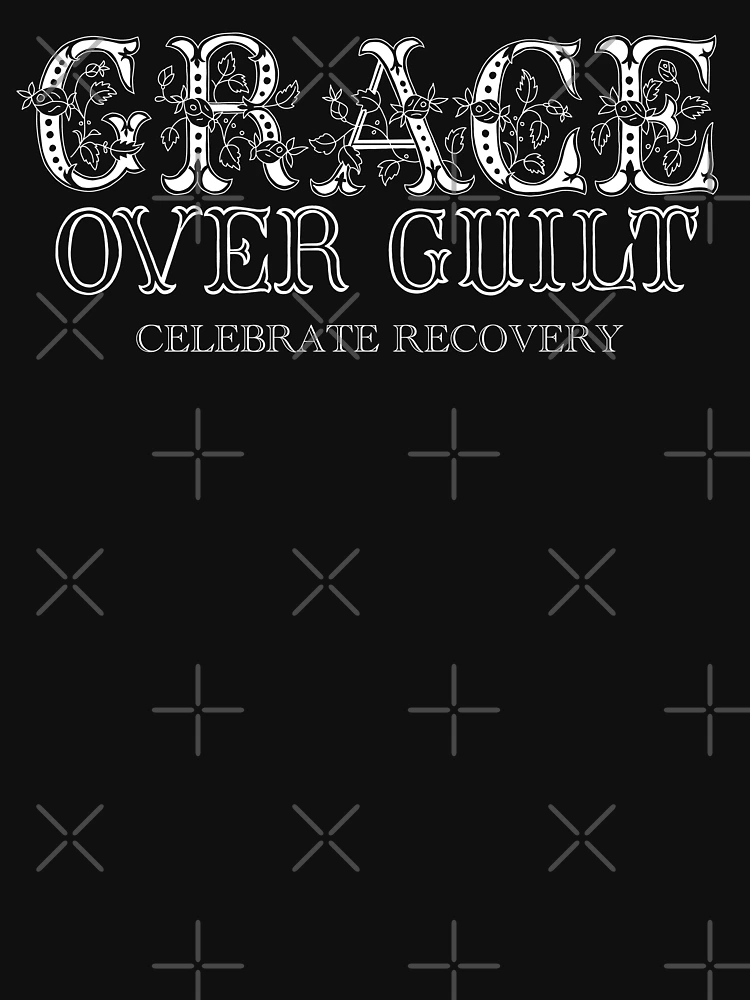 Imagen 7 de 7, Camiseta clásica con la obra GRACIA sobre la culpa ~ Celebre la recuperación, diseñada y vendida por karenbarrett.