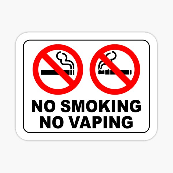 Artikelvorschau, NICHTRAUCHER KEIN VAPING ZEICHEN entworfen und verkauft von limitlezz.
