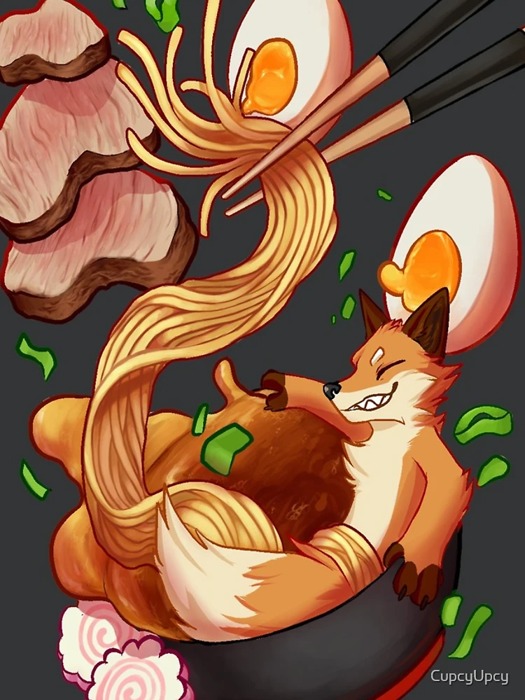 Thumbnail 4 of 4, iPhone Case, Ramen Fox designed and sold by CupcyUpcy.